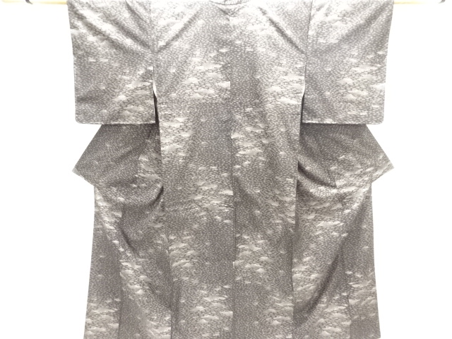 JAPANESE KIMONO / DORO OSHIMA TSUMUGI (5 maruki) / WOVEN MIST